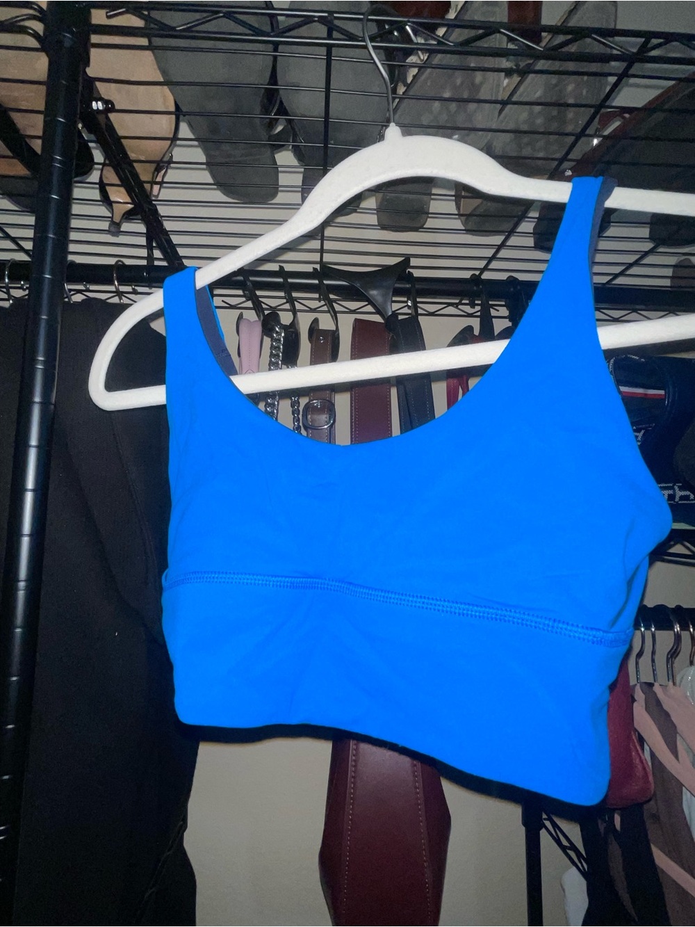 lululemon athletica Bright Blue Scoop Neck Crop Tank